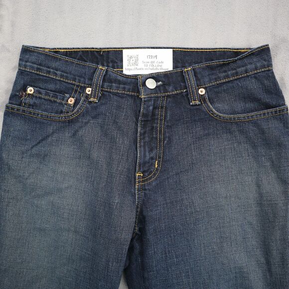 Ralph Lauren Pants Womens 6 Blue Flat Front Straight Pockets Casual Denim Jeans - Picture 5 of 16